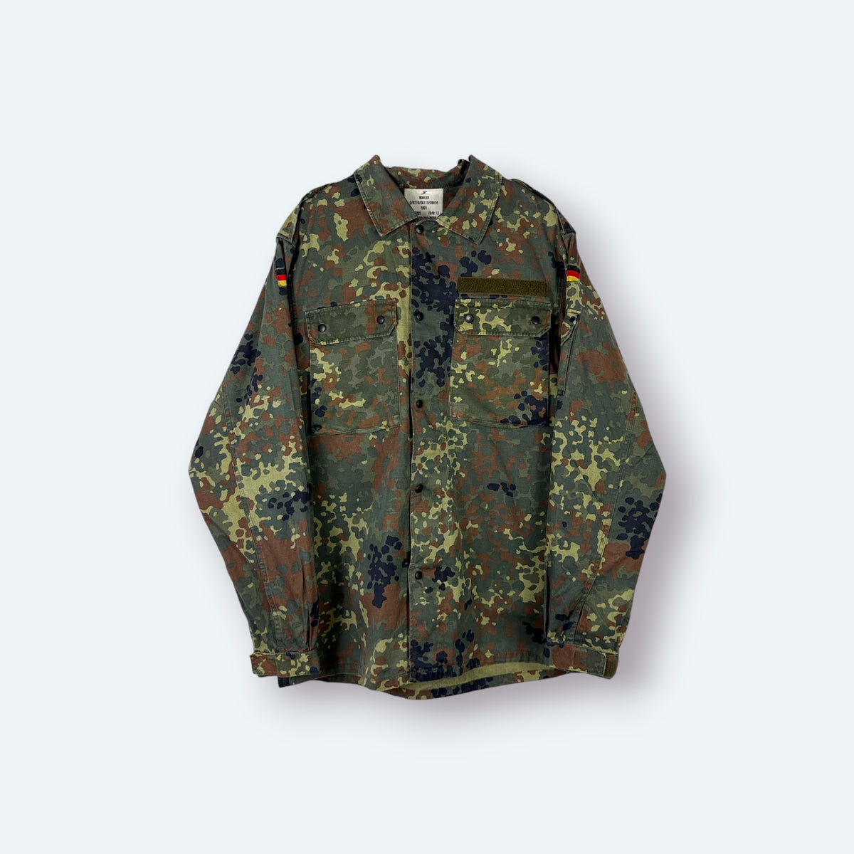 Wahler Vintage Feldbluse Camouflage Grün XL